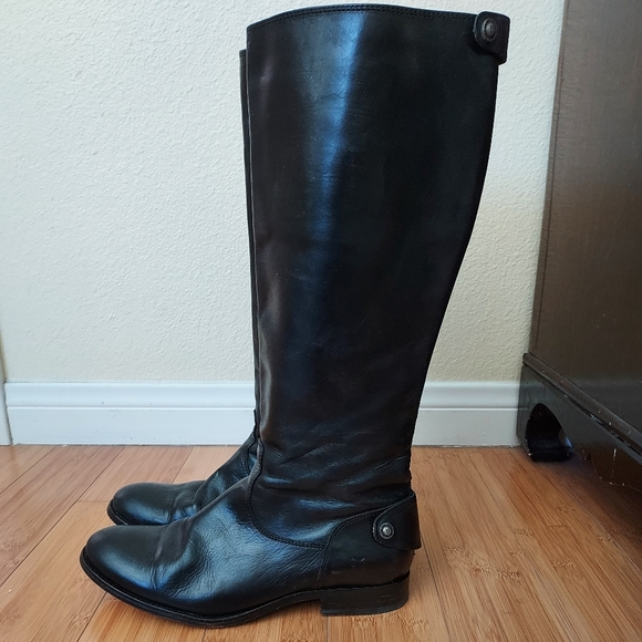 Frye Melissa Button Back Zip Boots. - Picture 3 of 5